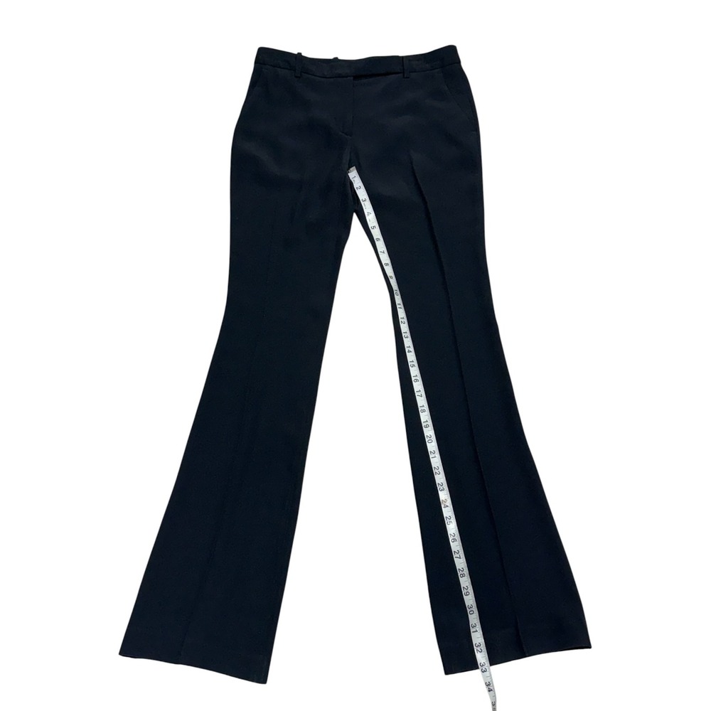 Alexander McQueen Black Crepe Tailored Flared Bootcut Pants IT 38 US 2 Hook Tab - Picture 7 of 10